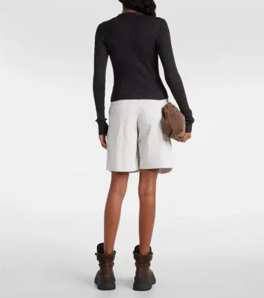 Brunello Cucinelli Cashmere and silk-blend cardigan | Thumbnail 3 Brunello Cucinelli Cashmere and silk-blend cardigan | Thumbnail 3