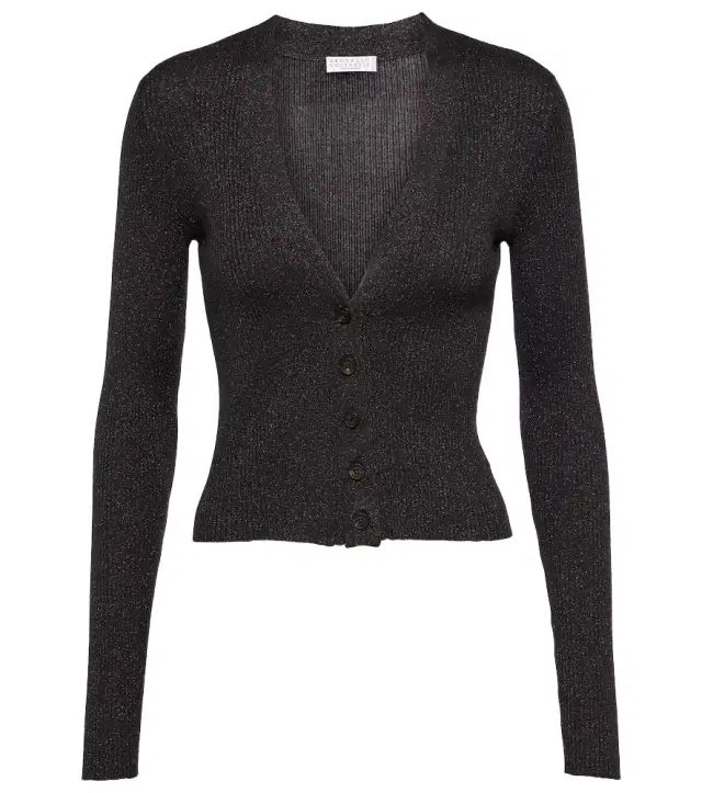 Brunello Cucinelli Cashmere and silk-blend cardigan