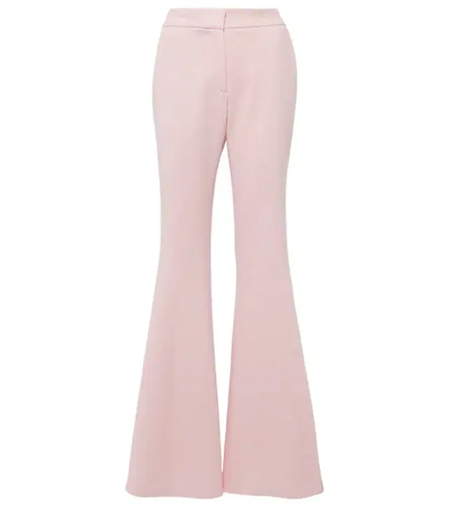 Gabriela Hearst Desmond virgin wool crêpe flared pants