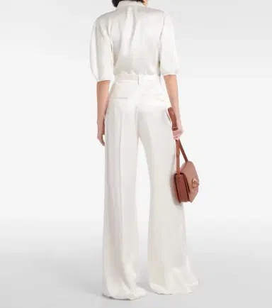 Gabriela Hearst Mabon high-rise silk wide-leg pants | Thumbnail 4