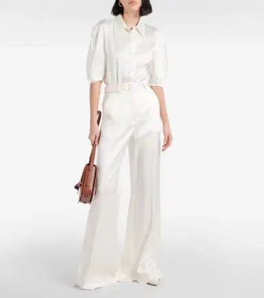 Gabriela Hearst Mabon high-rise silk wide-leg pants | Thumbnail 5