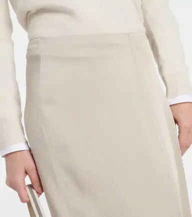 Brunello Cucinelli Satin maxi skirt | Thumbnail 2