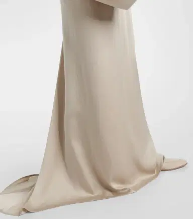 Brunello Cucinelli Satin maxi skirt | Thumbnail 4