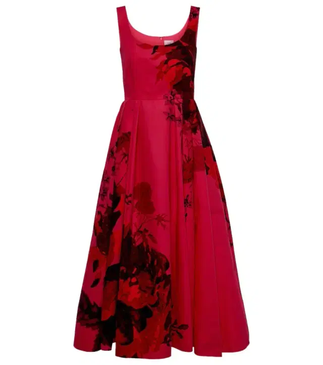 Erdem Floral cotton faille maxi dress