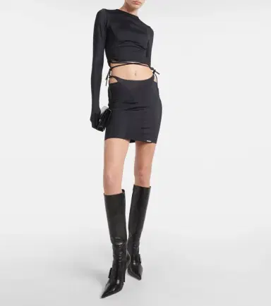 Vetements Deconstructed jersey miniskirt | Thumbnail 3