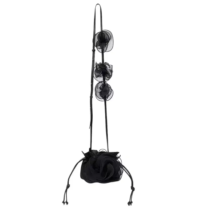 Magda Butrym Magda Small floral-appliqué silk bucket bag