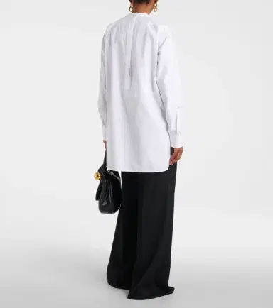 Jil Sander Embroidered cotton poplin blouse | Thumbnail 5