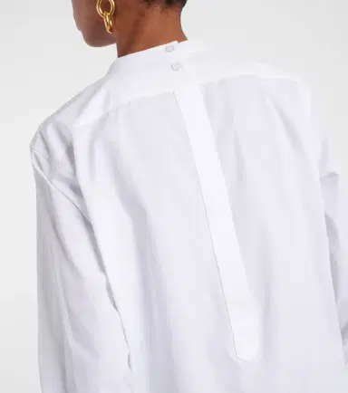 Jil Sander Embroidered cotton poplin blouse | Thumbnail 6