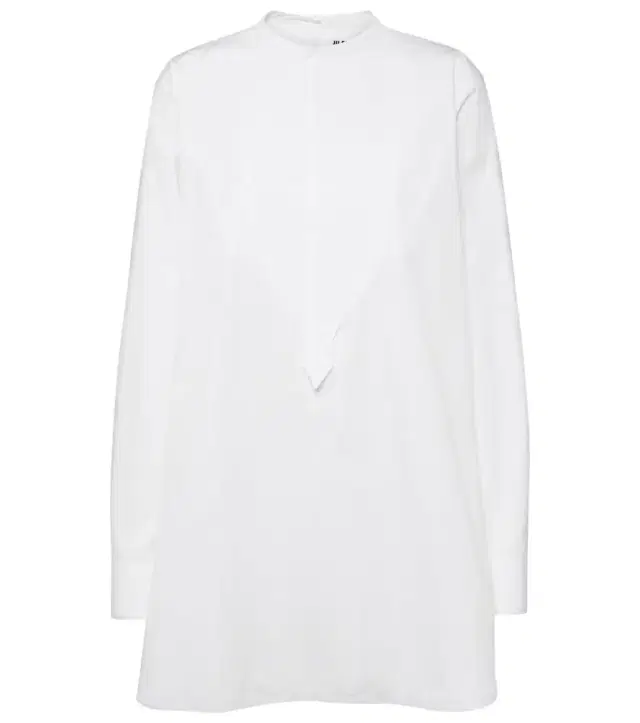 Jil Sander Embroidered cotton poplin blouse