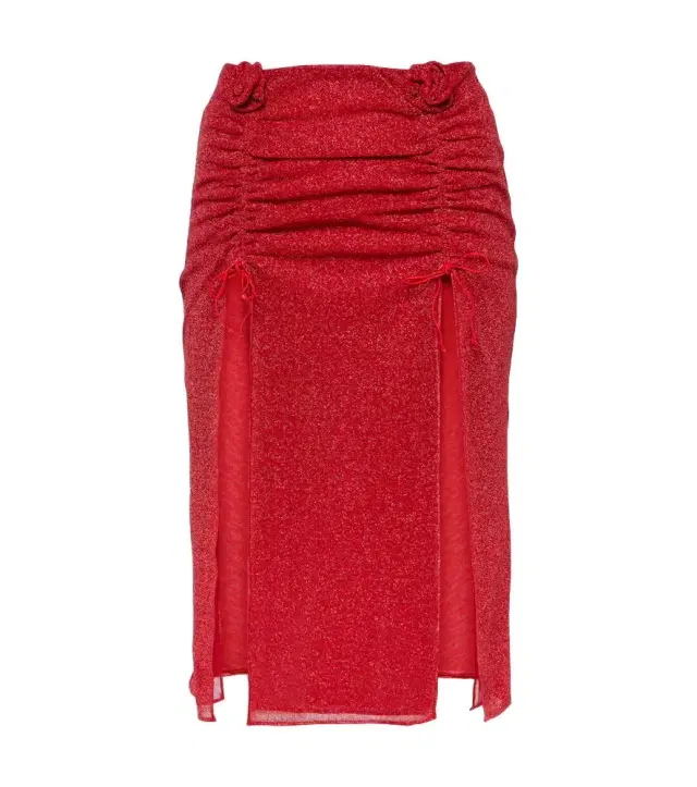 Oseree Oséree Lumière Rose midi skirt