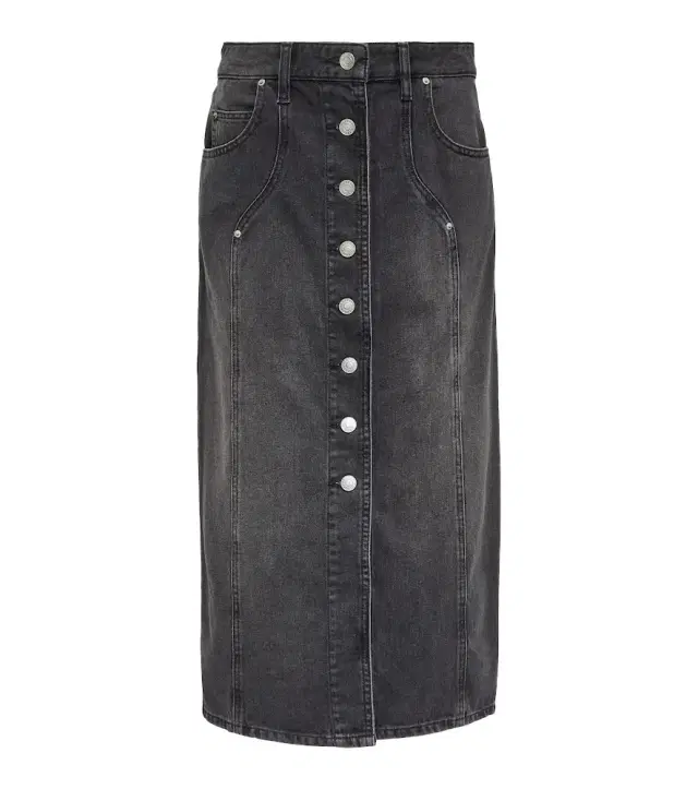 Marant Étoile Vandy denim midi skirt