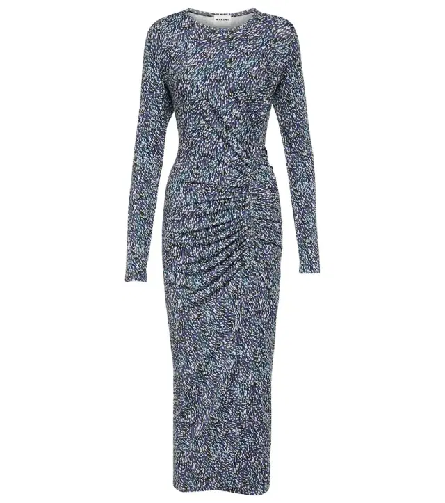 Marant Étoile Jelina floral printed jersey midi dress