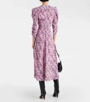Isabel Marant Albini printed silk-blend midi dress | Thumbnail 3