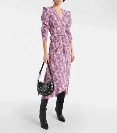 Isabel Marant Albini printed silk-blend midi dress | Thumbnail 5