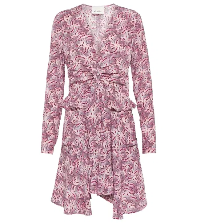 Isabel Marant Usmara printed silk-blend minidress