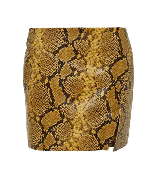 Isabel Marant Blair snake-effect leather miniskirt