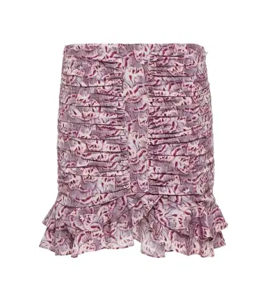 Isabel Marant Milendi ruffled silk-blend miniskirt | Thumbnail 1