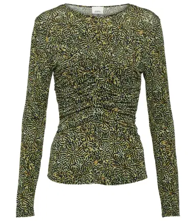 Isabel Marant Jalilagb draped jersey top | Thumbnail 1