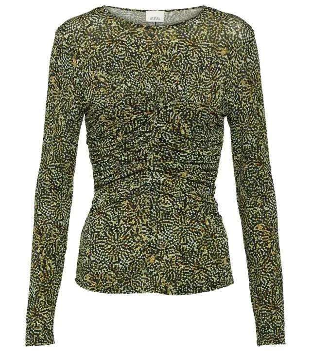 Isabel Marant Jalilagb draped jersey top