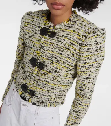 Isabel Marant Gradilia cropped wool-blend jacket | Thumbnail 3 Isabel Marant Gradilia cropped wool-blend jacket | Thumbnail 3