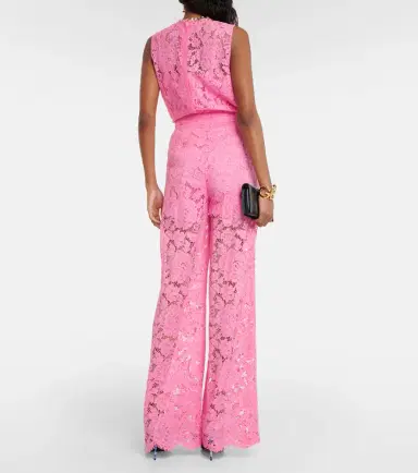 Dolce & Gabbana High-rise lace wide-leg pants | Thumbnail 2 Dolce & Gabbana High-rise lace wide-leg pants | Thumbnail 2