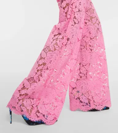 Dolce & Gabbana High-rise lace wide-leg pants | Thumbnail 5 Dolce & Gabbana High-rise lace wide-leg pants | Thumbnail 5