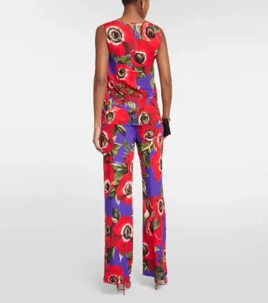 Dolce & Gabbana Anemone silk-blend charmeuse top | Thumbnail 4 Dolce & Gabbana Anemone silk-blend charmeuse top | Thumbnail 4