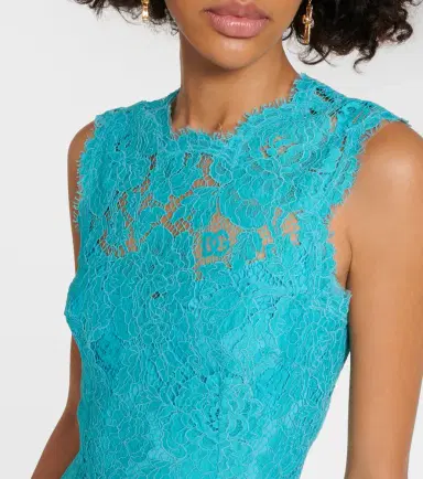 Dolce & Gabbana Cotton-blend lace midi dress | Thumbnail 3 Dolce & Gabbana Cotton-blend lace midi dress | Thumbnail 3