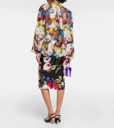 Dolce & Gabbana Floral silk chiffon blouse | Thumbnail 2