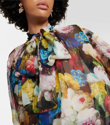 Dolce & Gabbana Floral silk chiffon blouse | Thumbnail 4