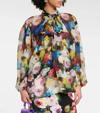 Dolce & Gabbana Floral silk chiffon blouse | Thumbnail 5