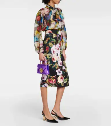 Dolce & Gabbana Floral silk chiffon blouse | Thumbnail 6