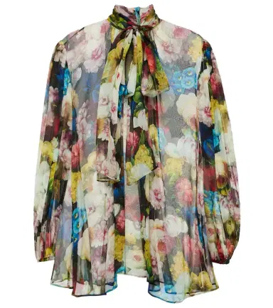 Dolce & Gabbana Floral silk chiffon blouse | Thumbnail 1