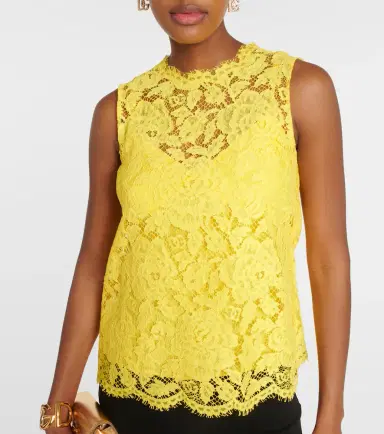 Dolce & Gabbana Floral lace top | Thumbnail 2