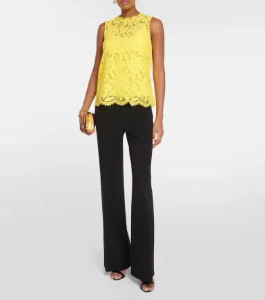 Dolce & Gabbana Floral lace top | Thumbnail 4