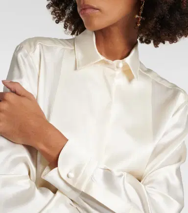 Dolce & Gabbana Paneled silk shirt | Thumbnail 2