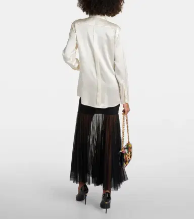 Dolce & Gabbana Paneled silk shirt | Thumbnail 3