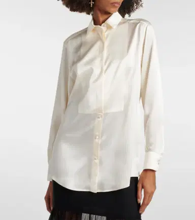 Dolce & Gabbana Paneled silk shirt | Thumbnail 4