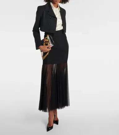 Dolce & Gabbana Paneled silk shirt | Thumbnail 5