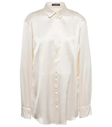 Dolce & Gabbana Paneled silk shirt | Thumbnail 1