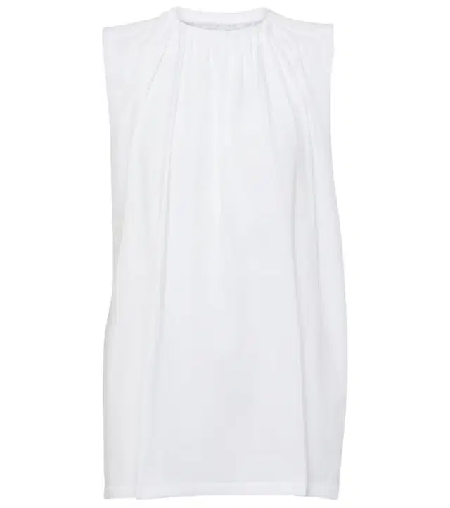 MM6 Maison Margiela Ruffled cotton jersey top