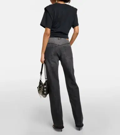 Isabel Marant Zelikia gathered cotton crop top | Thumbnail 4