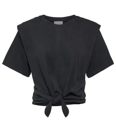 Isabel Marant Zelikia gathered cotton crop top | Thumbnail 1