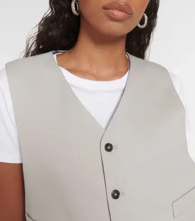 MM6 MAISON MARGIELA Oversized wool-blend vest | Thumbnail 2