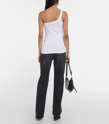 Isabel Marant One-shoulder cotton tank top | Thumbnail 4