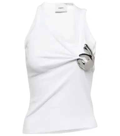 Coperni Emoji embellished cotton tank top | Thumbnail 1