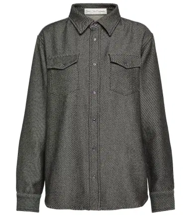 God’s True Cashmere Cashmere and cotton denim shirt | Thumbnail 1