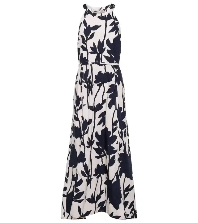 Brunello Cucinelli Floral cotton midi dress