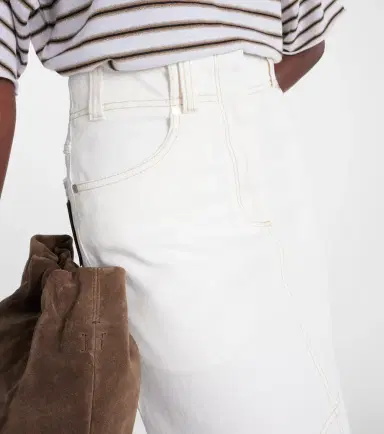 Brunello Cucinelli Denim midi skirt | Thumbnail 4