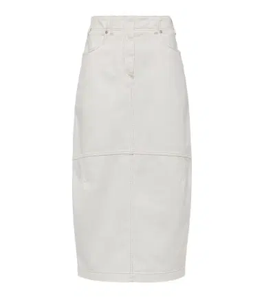 Brunello Cucinelli Denim midi skirt | Thumbnail 1
